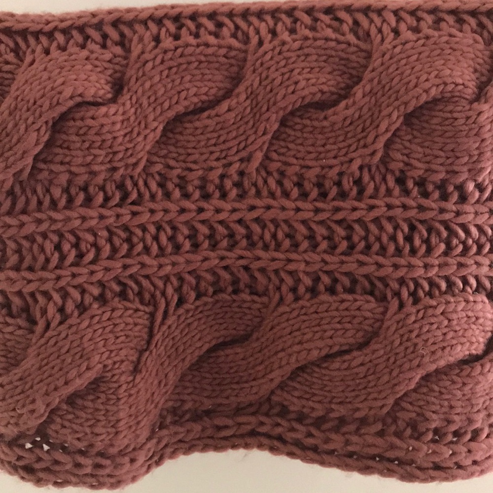 Rust colored infinity scarf/infinity cowl neck
